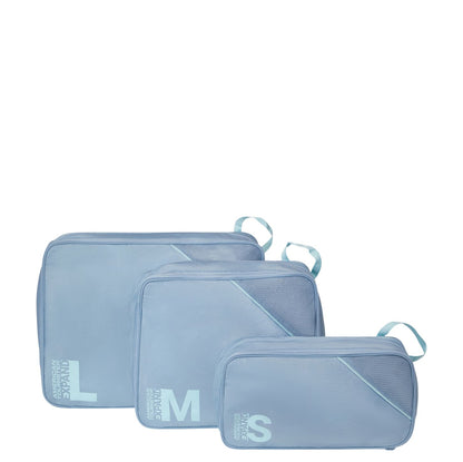 American Tourister Travel Accessories Packing Cubes Set S/M/L stone blue/blue