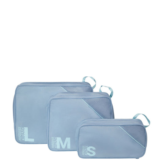 American Tourister Travel Accessories Packing Cubes Set S/M/L stone blue/blue