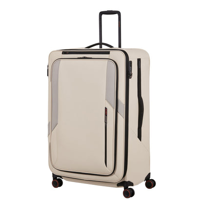 Samsonite Glazed Spinner 84 cm - Uitbreidbaar 160/178 liter - 84x54x36/39 cm - sandstone