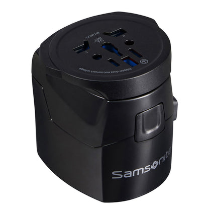 Samsonite TA Revolution World Adaptor Pro 3-P+Usb black