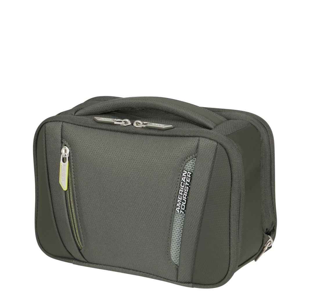 American Tourister Wanderlite Wash Bag - Uitbreidbaar 5/8 liter - 20x26x15/18 cm - dark khaki
