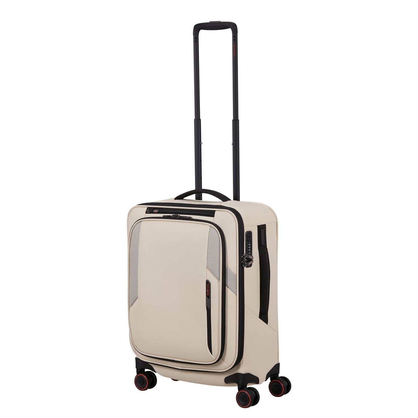 Samsonite Glazed Handbagage Spinner 55 cm - Uitbreidbaar 44/49 liter - 55x40x23/26 cm - sandstone