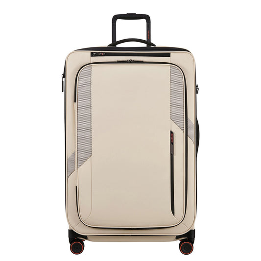 Samsonite Glazed Spinner 78 cm - Uitbreidbaar 125/141 liter - 78x48x32/35 cm - sandstone