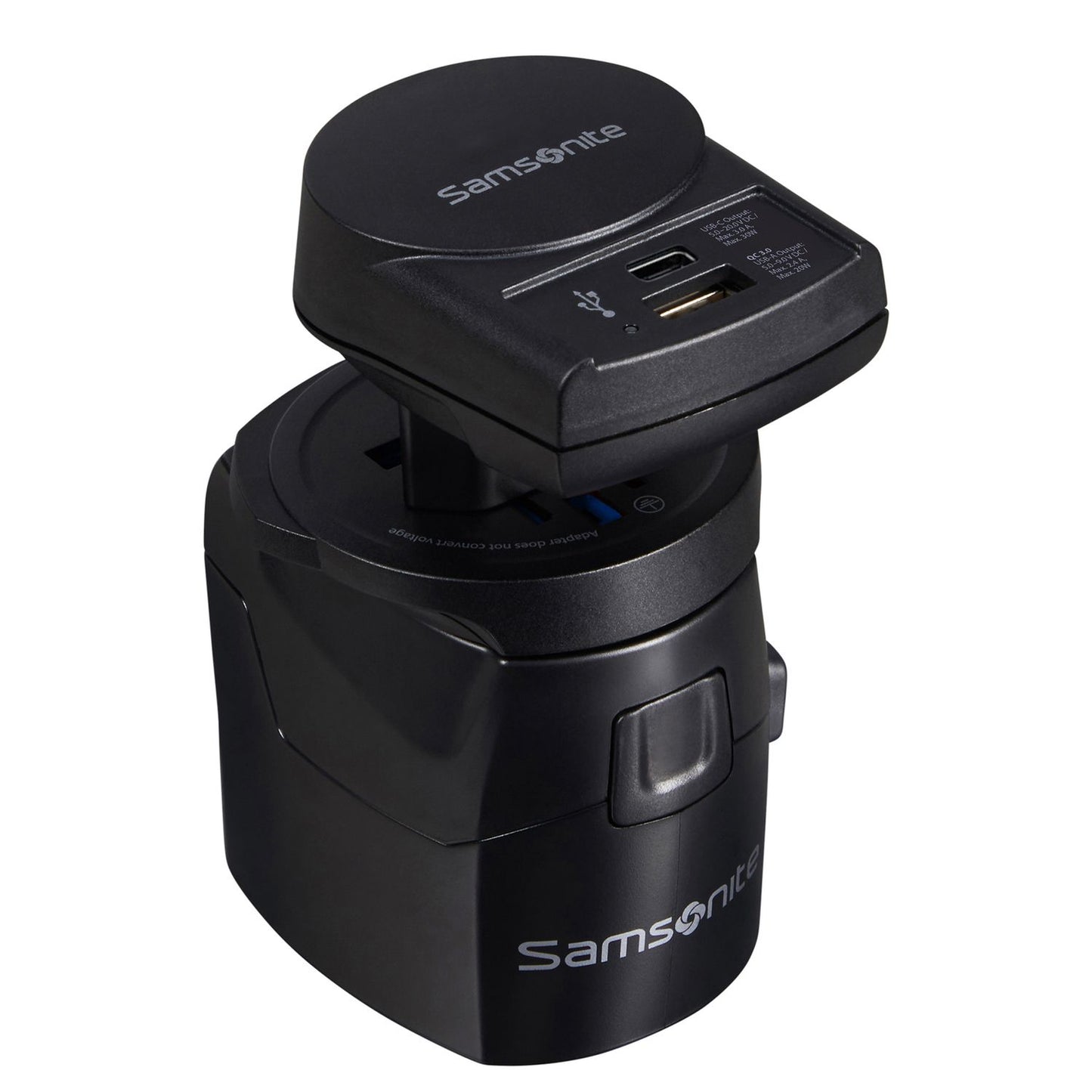 Samsonite TA Revolution World Adaptor Pro 3-P+Usb black