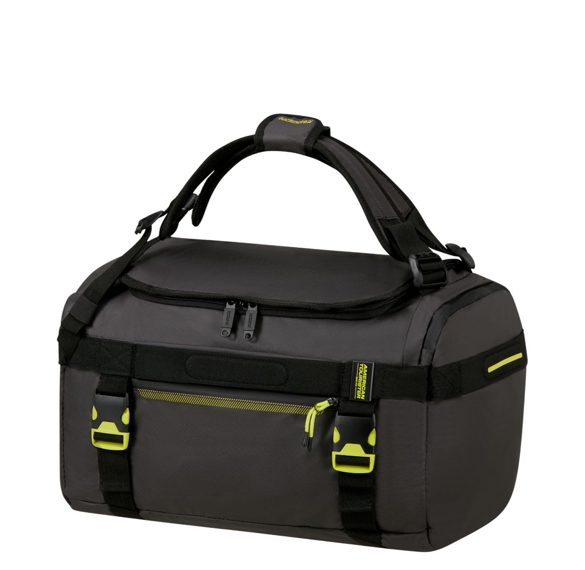 American Tourister Urban Track Duffle/Backpack M Coated black/lime