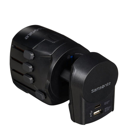 Samsonite TA Revolution World Adaptor Pro 3-P+Usb black