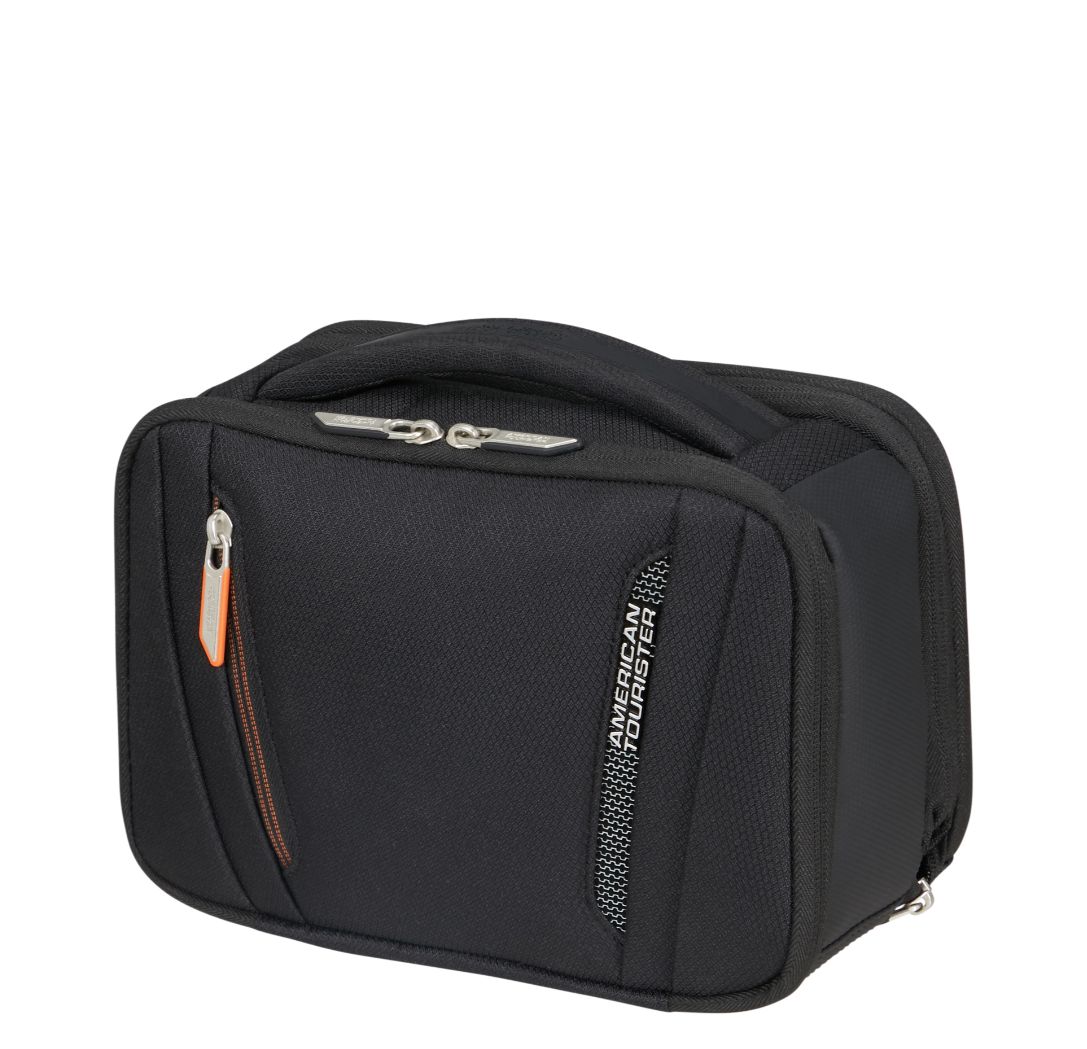 American Tourister Wanderlite Wash Bag - Uitbreidbaar 5/8 liter - 20x26x15/18 cm - shadow black