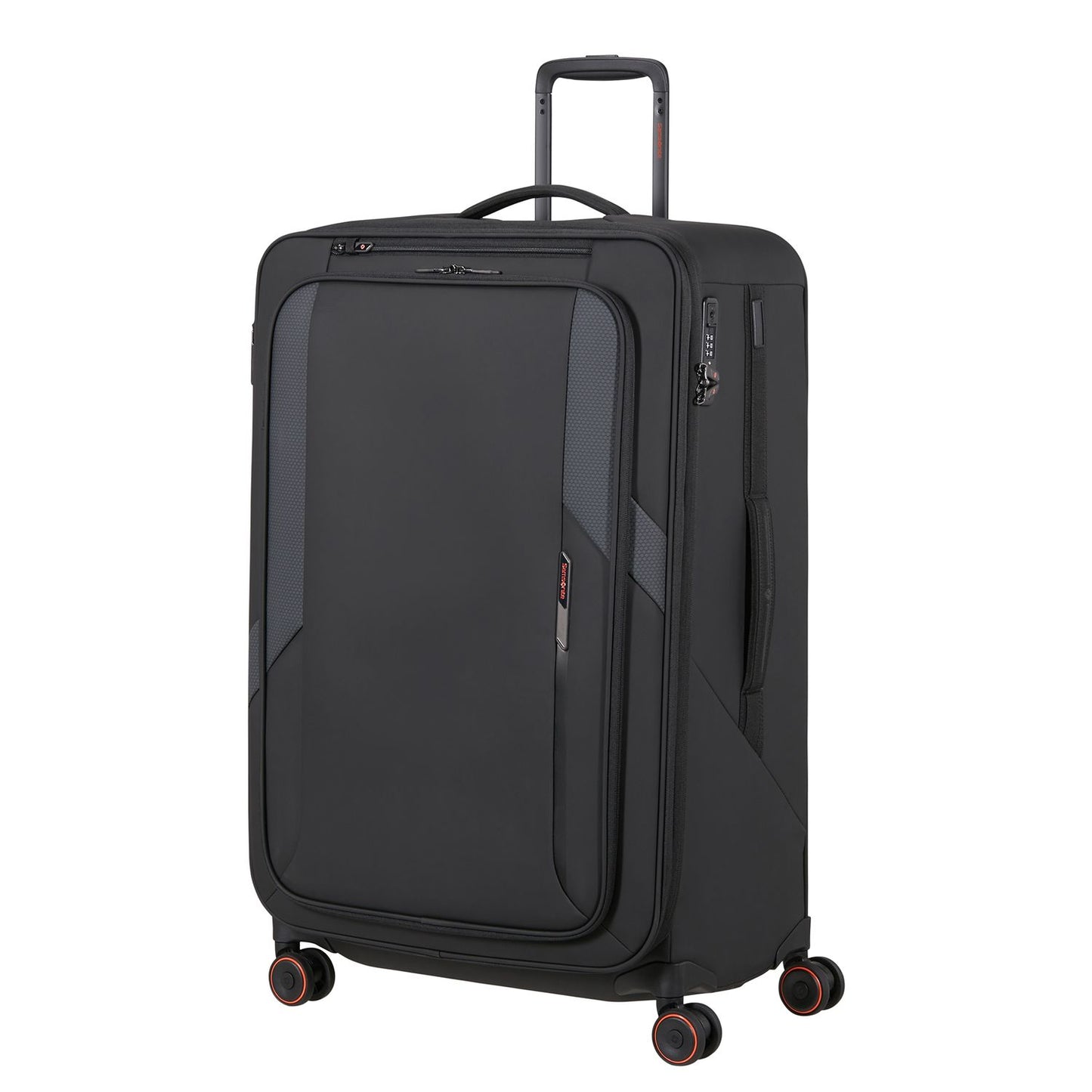 Samsonite Glazed Spinner 78 cm - Uitbreidbaar 125/141 liter - 78x48x32/35 cm - black