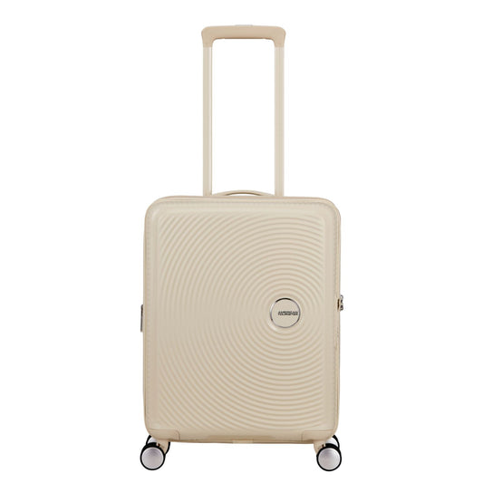 American Tourister Soundbox Spinner 55/20 cm TSA Expandable coconut sand