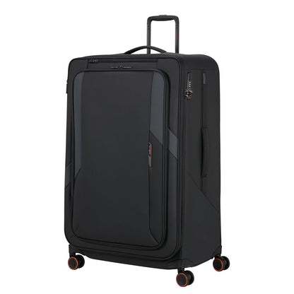 Samsonite Glazed Spinner 84 cm - Uitbreidbaar 160/178 liter - 84x54x36/39 cm - black