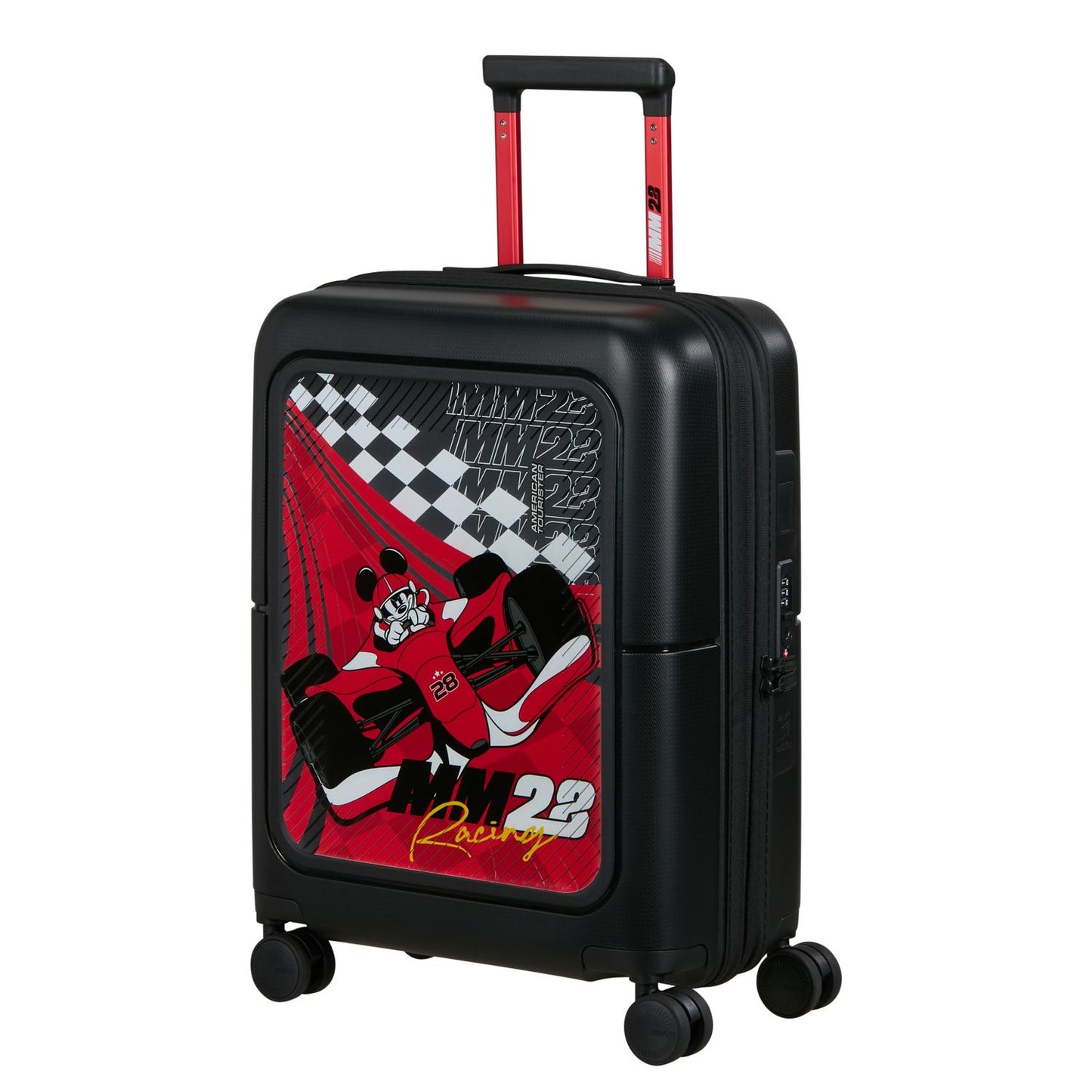 American Tourister Dashpop Disney Spinner 55/20 Exp TSA racing mickey