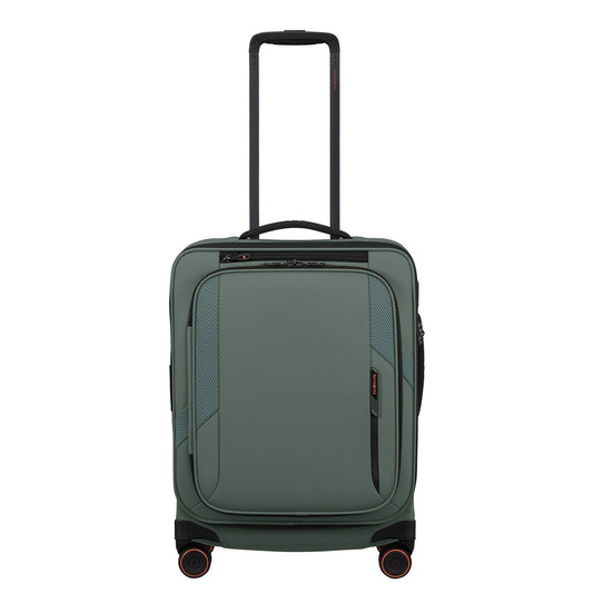 Samsonite Glazed Handbagage Spinner 55 cm - Uitbreidbaar 44/49 liter - 55x40x23/26 cm - sage green
