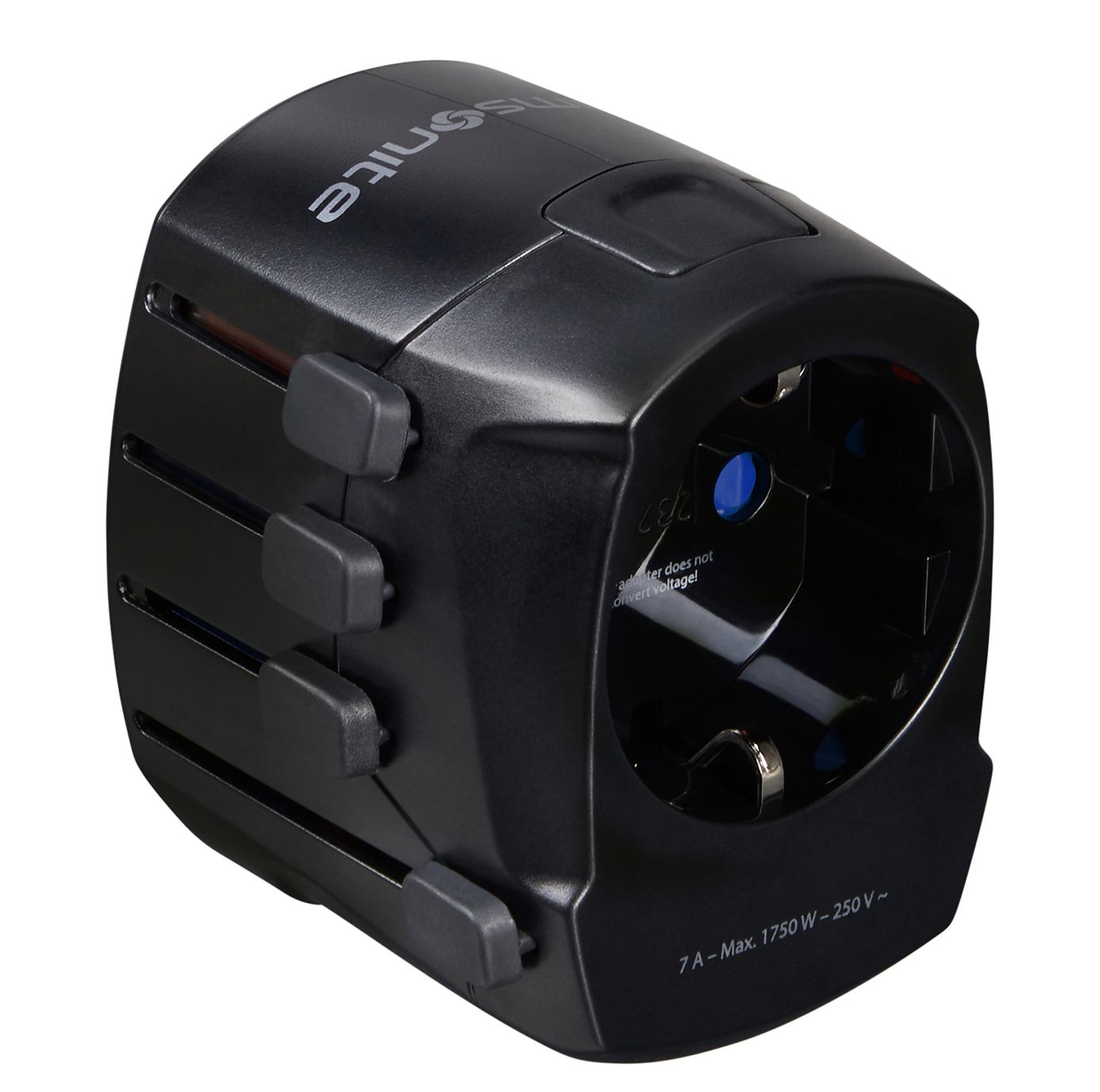 Samsonite TA Revolution World Adaptor Pro 3-P+Usb black
