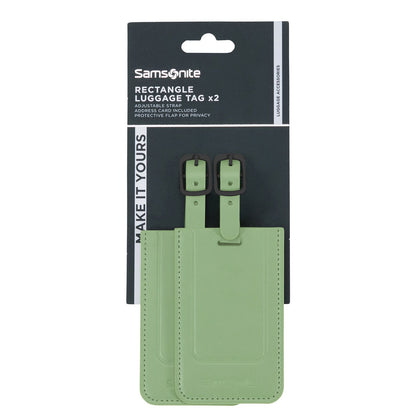 Samsonite TA Revolution Rectangle Luggage Tag X2 sage