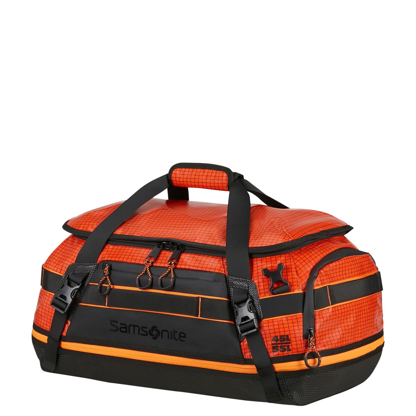 Samsonite Outtrax Duffle S - Uitbreidbaar 45/55 liter - 26/30x55x34 cm - tangerine red