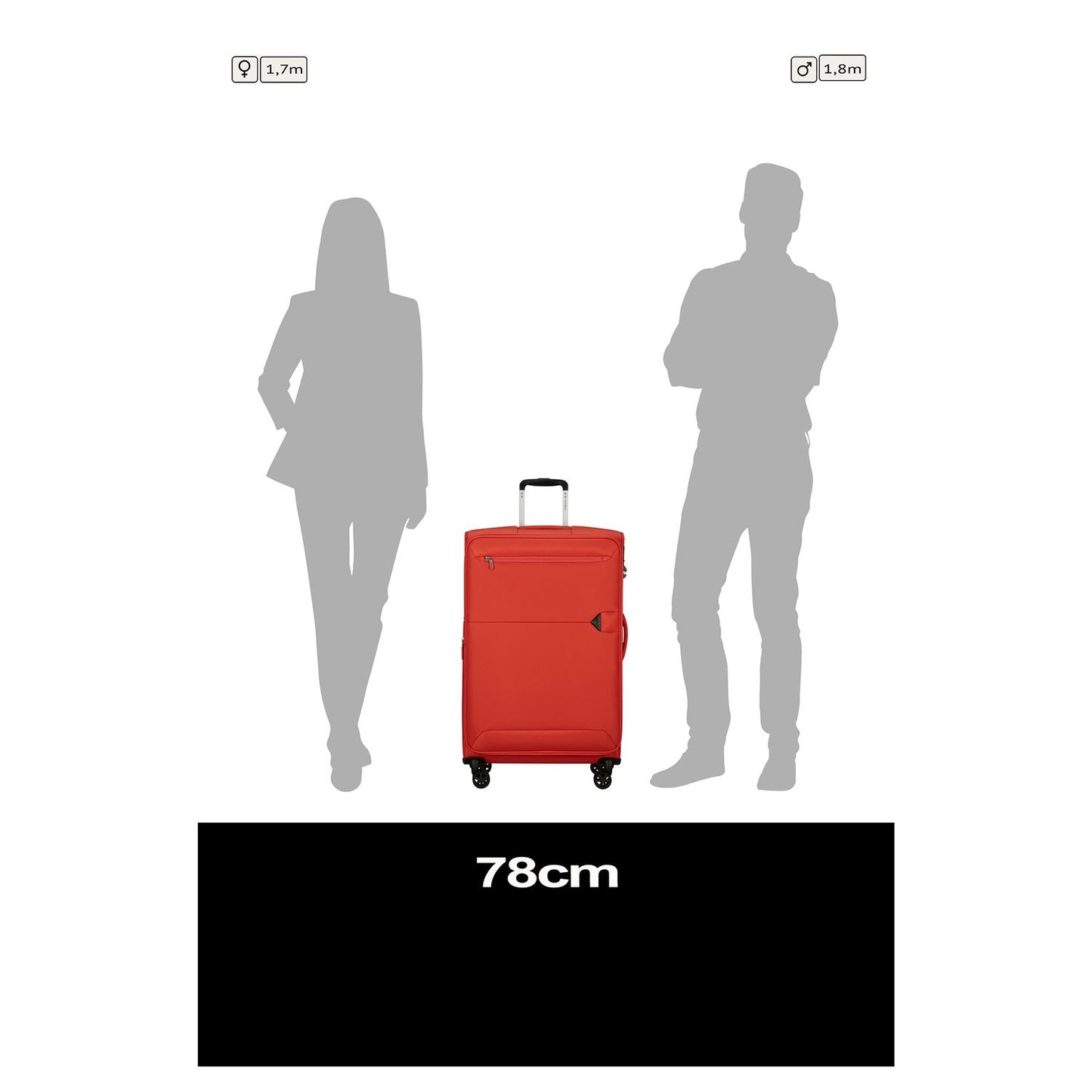 Samsonite Urbify Spinner 78 cm Expandable lava