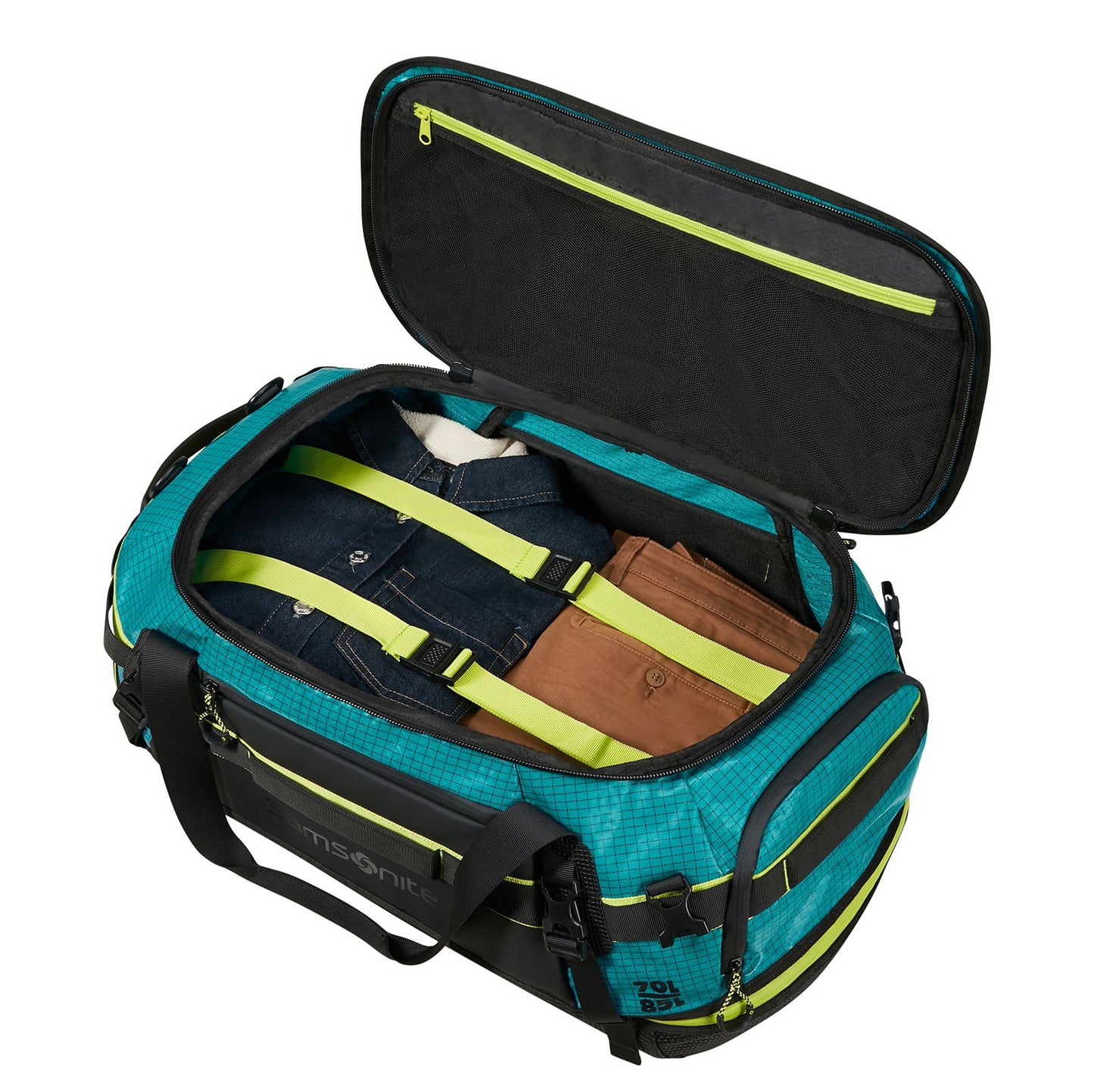 Samsonite Outtrax Duffle M - Uitbreidbaar 70/85 liter - 30/34x64x36 cm - deep teal