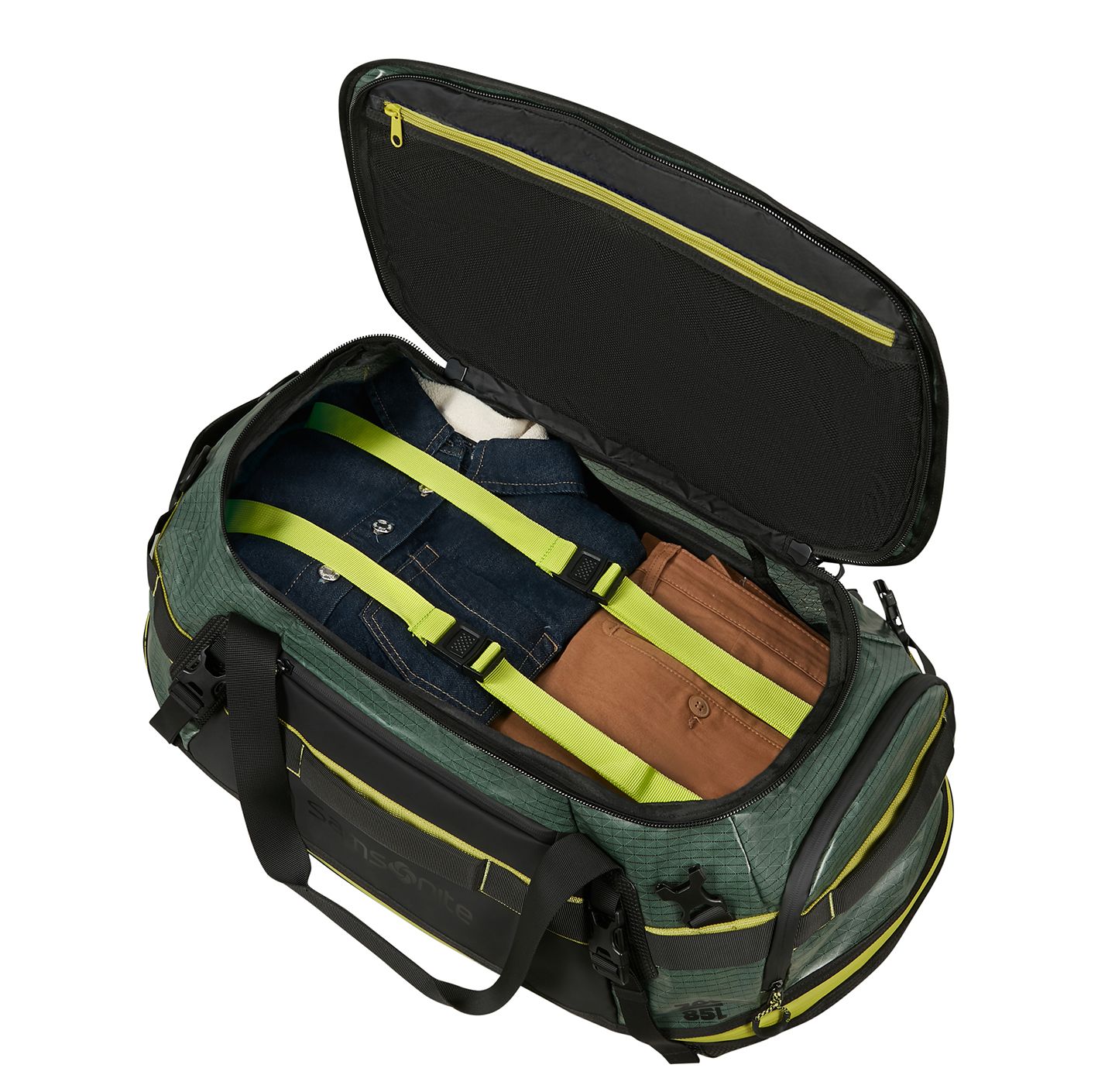 Samsonite Outtrax Duffle M - Uitbreidbaar 70/85 liter - 30/34x64x36 cm - forest green