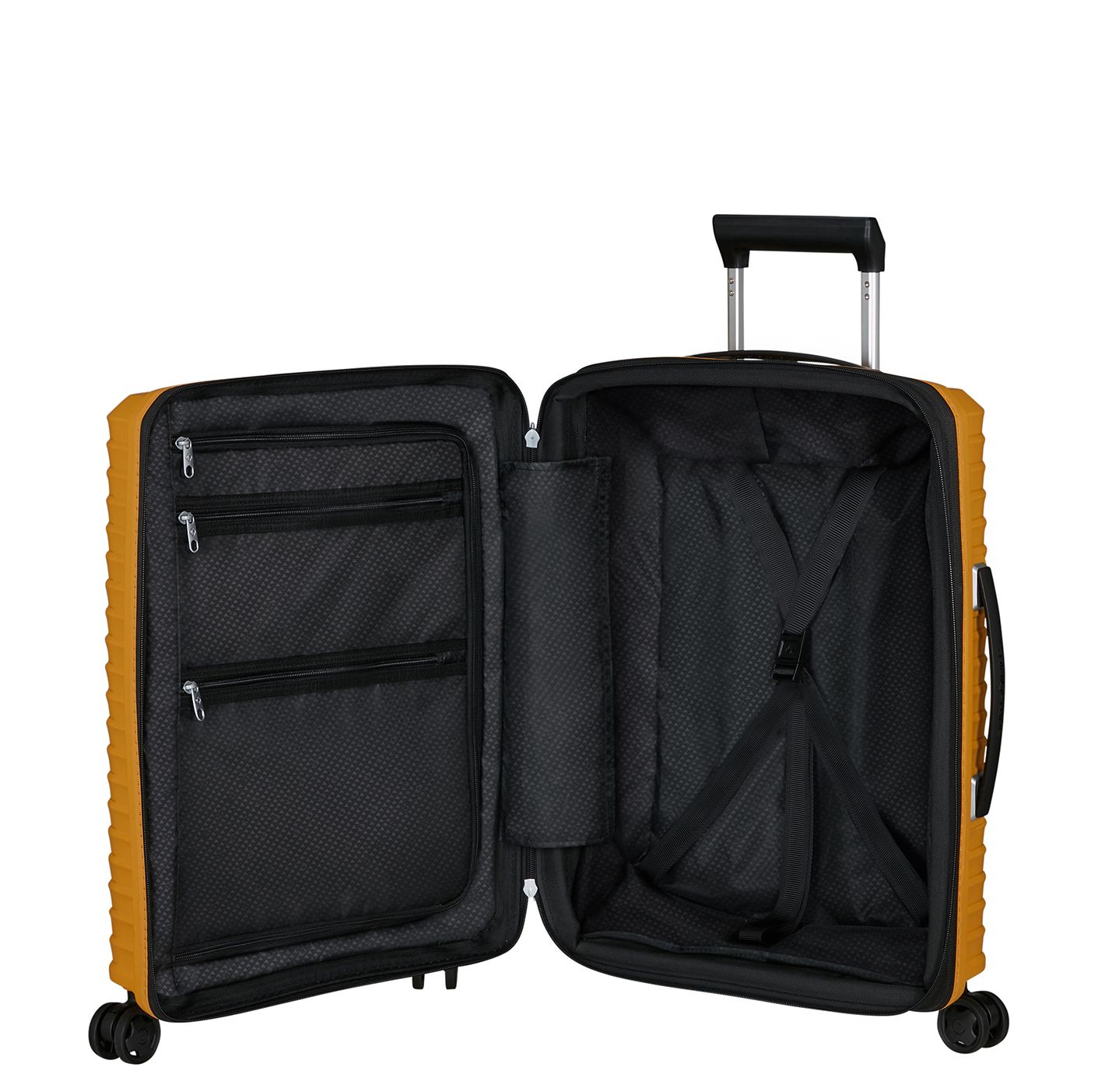 Samsonite Upscape Handbagage Spinner 55 cm - Uitbreidbaar 39/45 liter - 55x40x20/23 cm - yellow