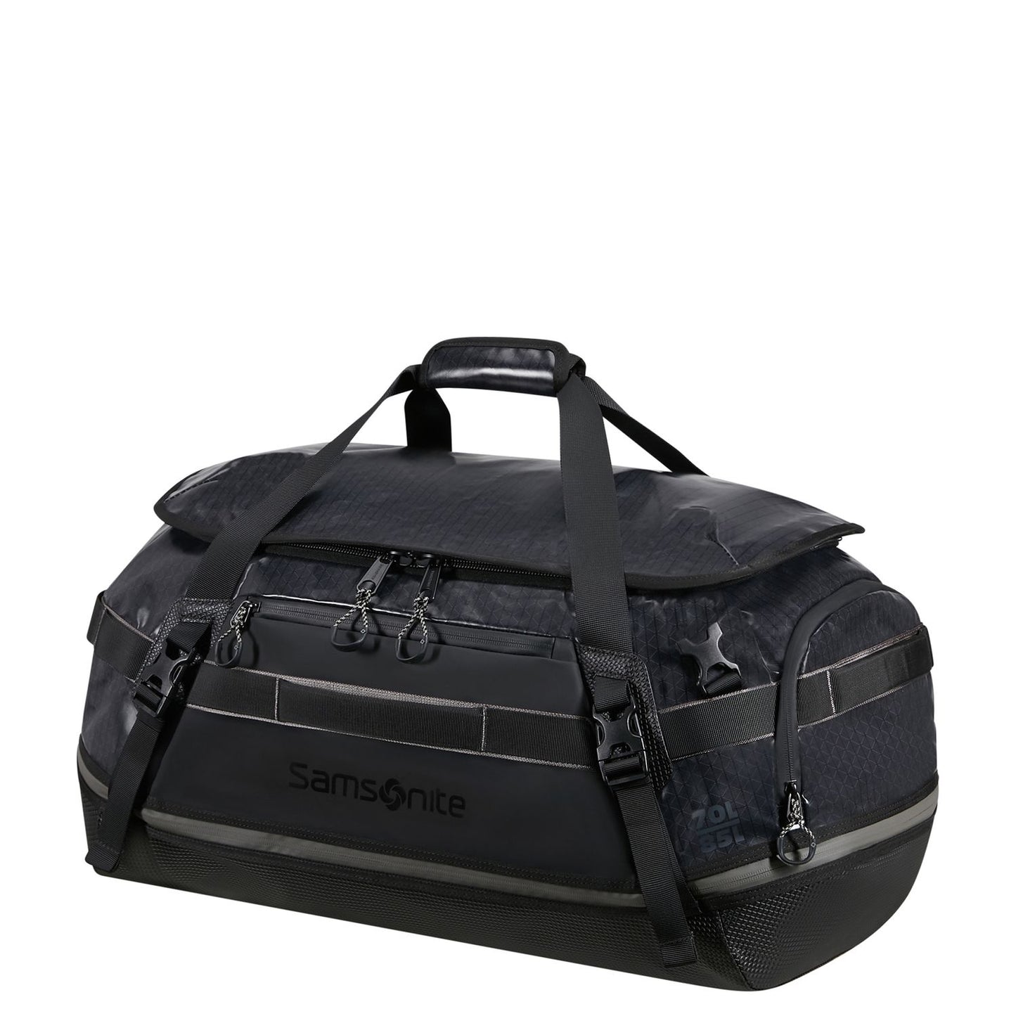 Samsonite Outtrax Duffle M - Uitbreidbaar 70/85 liter - 30/34x64x36 cm - slate black