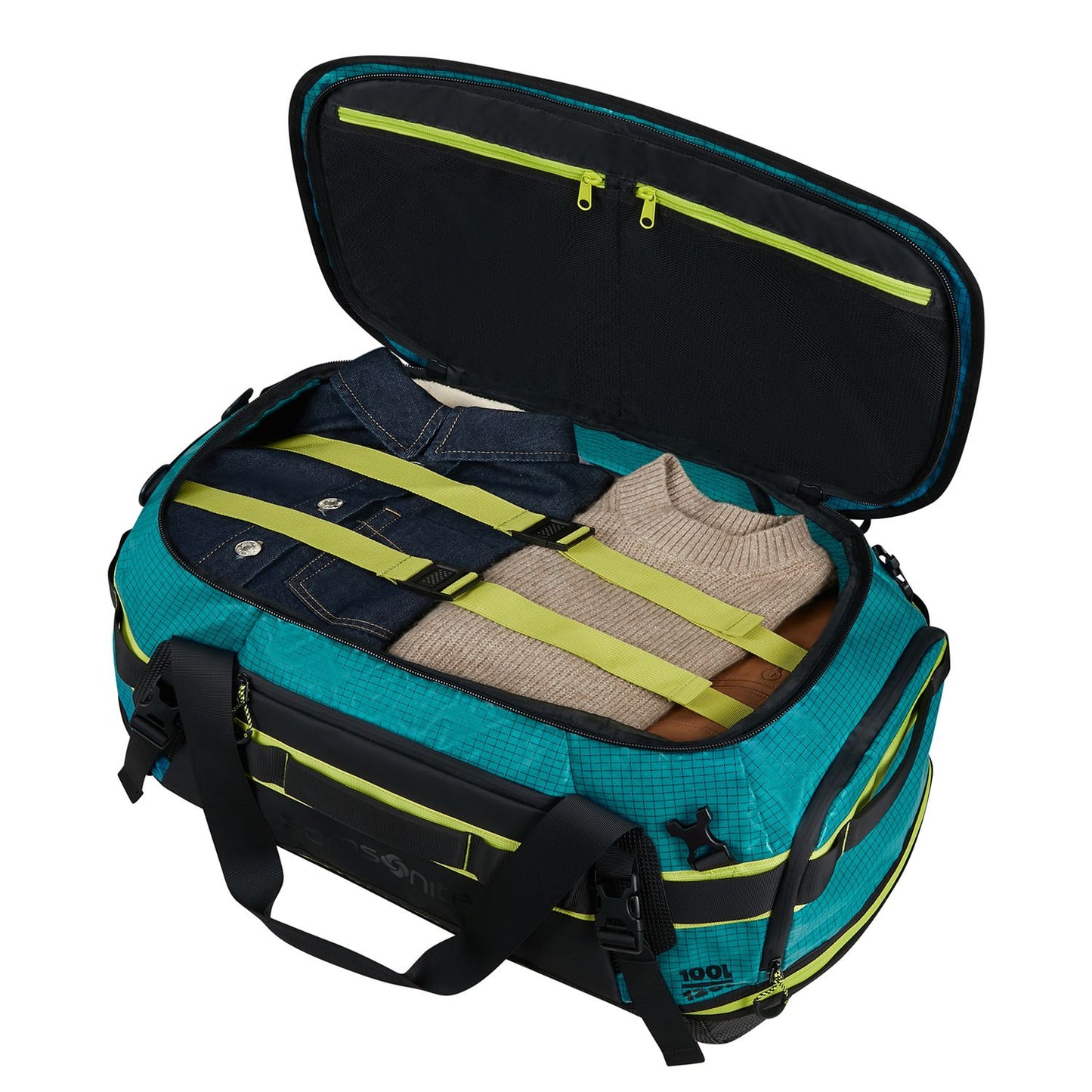 Samsonite Outtrax Duffle L - Uitbreidbaar 100/120 liter - 33/38x69x43 cm - deep teal