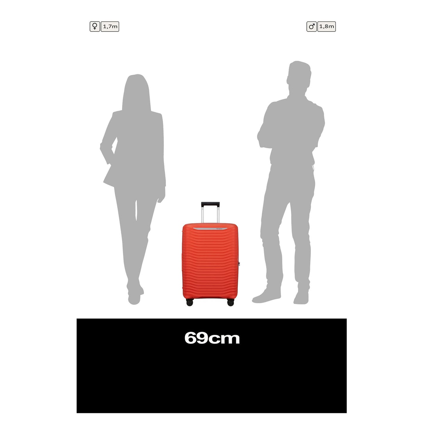 Samsonite Upscape Spinner 68 cm Expandable lava