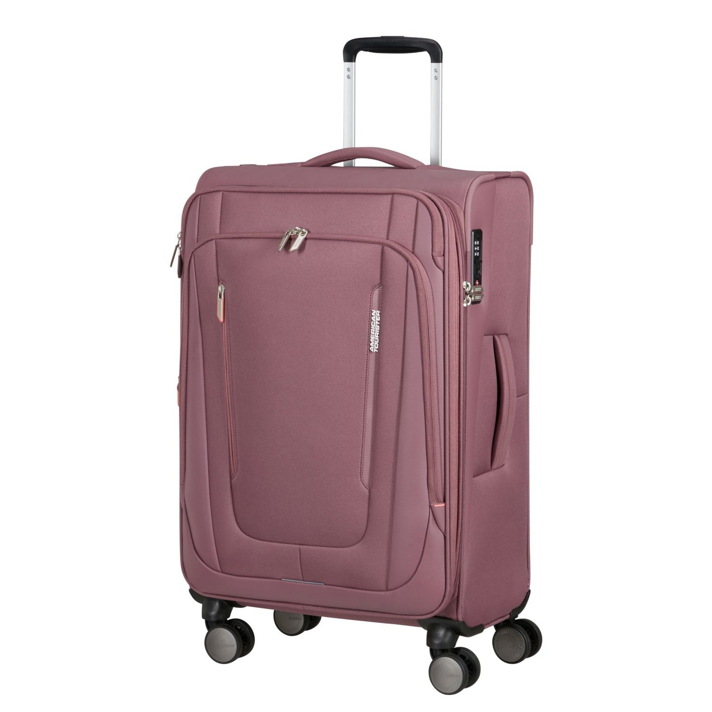 American Tourister Wanderlite Spinner M - Uitbreidbaar 73/81 liter - 68x43x29/32 cm - galactic mauve