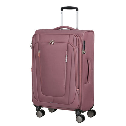 American Tourister Wanderlite Spinner M - Uitbreidbaar 73/81 liter - 68x43x29/32 cm - galactic mauve