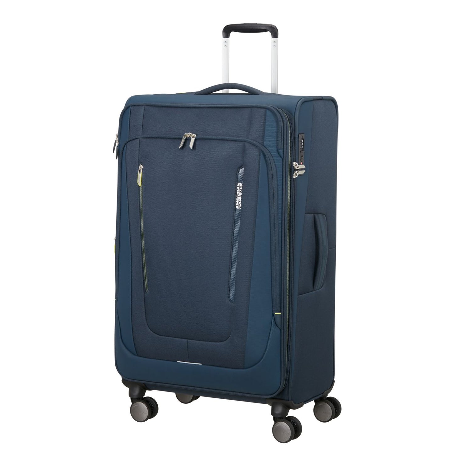American Tourister Wanderlite Spinner L - Uitbreidbaar 108/123 liter - 79x48x31/34 cm - dark navy
