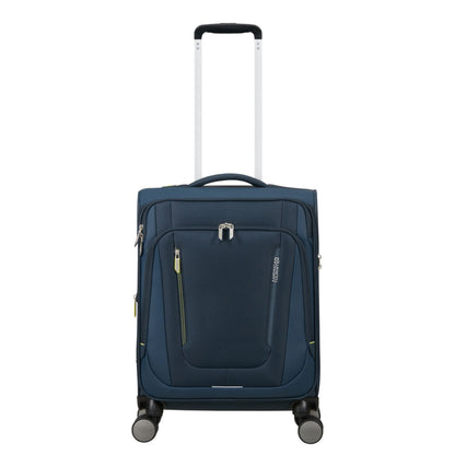American Tourister Wanderlite Handbagage Spinner S - Uitbreidbaar 45/49.5 liter - 55x40x25 cm - dark navy