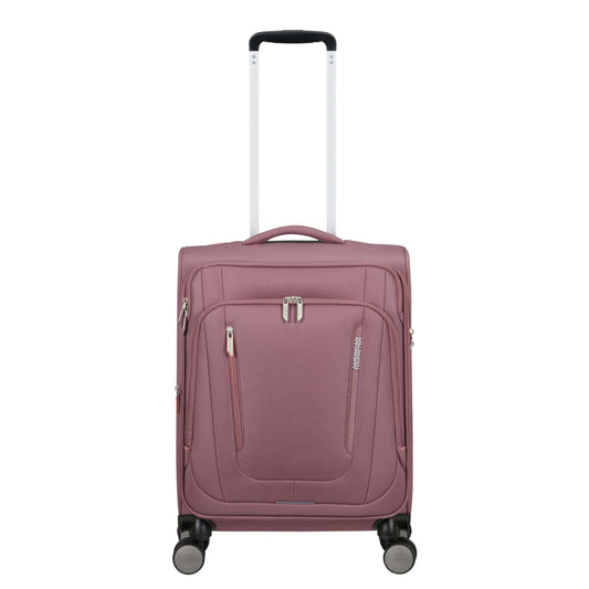American Tourister Wanderlite Handbagage Spinner S - Uitbreidbaar 45/49.5 liter - 55x40x25 cm - galactic mauve