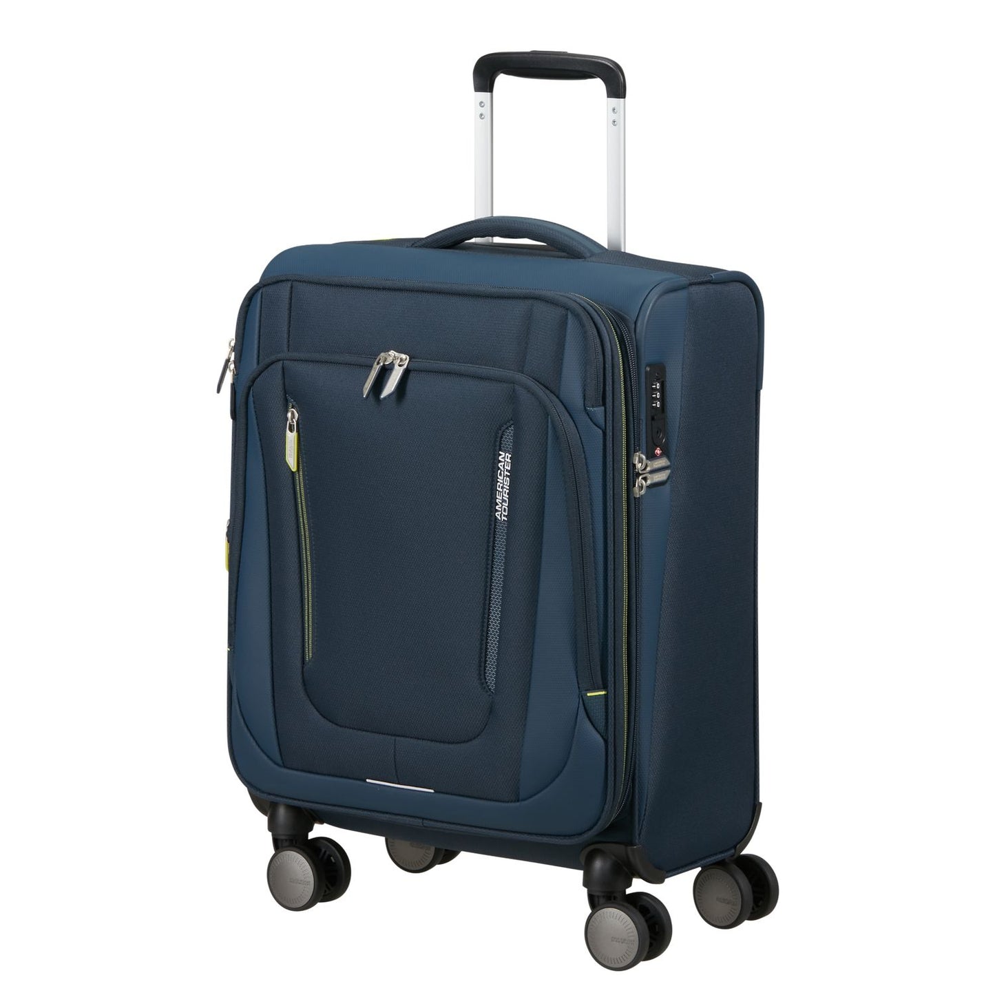American Tourister Wanderlite Handbagage Spinner S - Uitbreidbaar 45/49.5 liter - 55x40x25 cm - dark navy