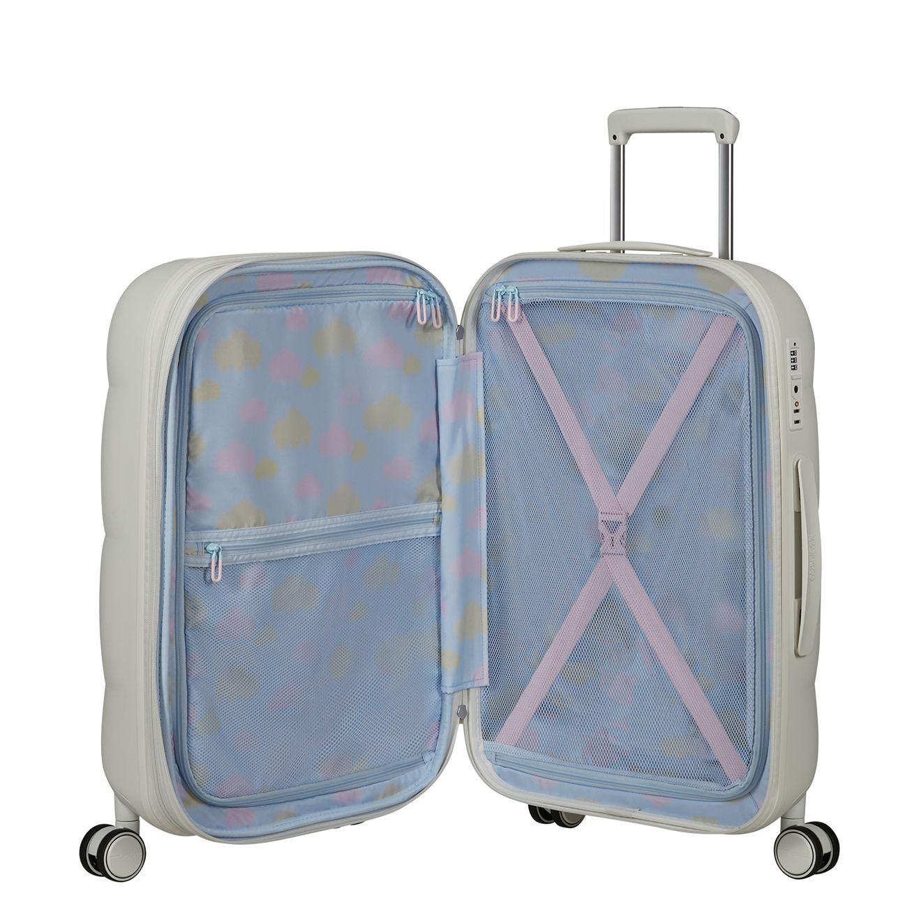 American Tourister Dreami Spinner 67 cm - Uitbreidbaar 69/78 liter - 67x45x29/32 cm - cloud white