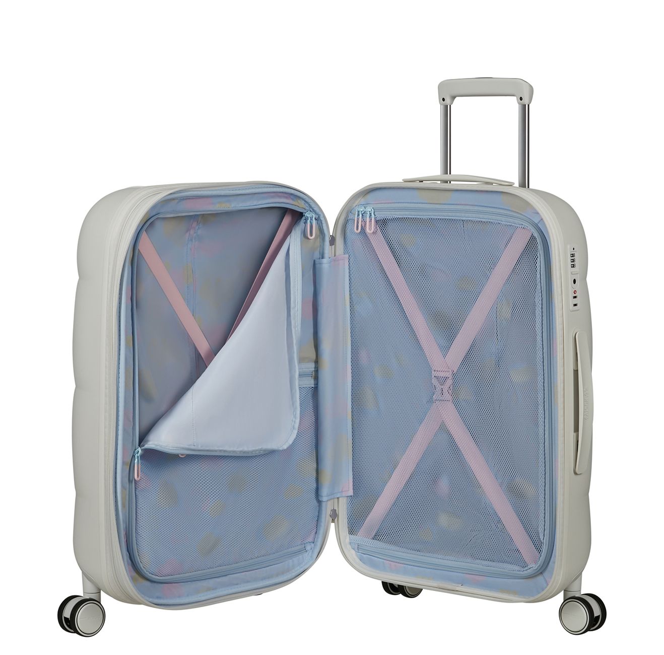 American Tourister Dreami Spinner 67 cm - Uitbreidbaar 69/78 liter - 67x45x29/32 cm - cloud white