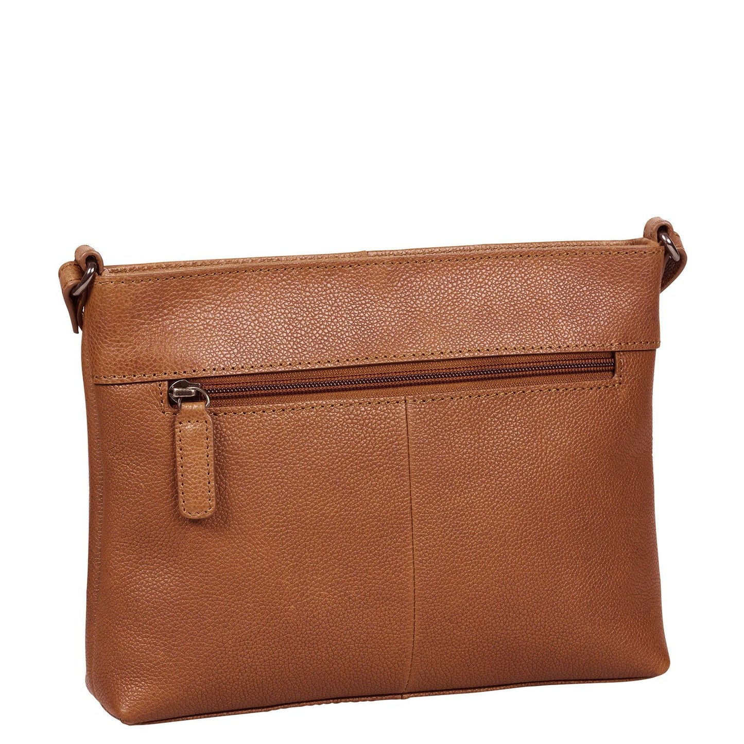 Burkely Antique Avery Jane Crossbody Zip Bag cognac