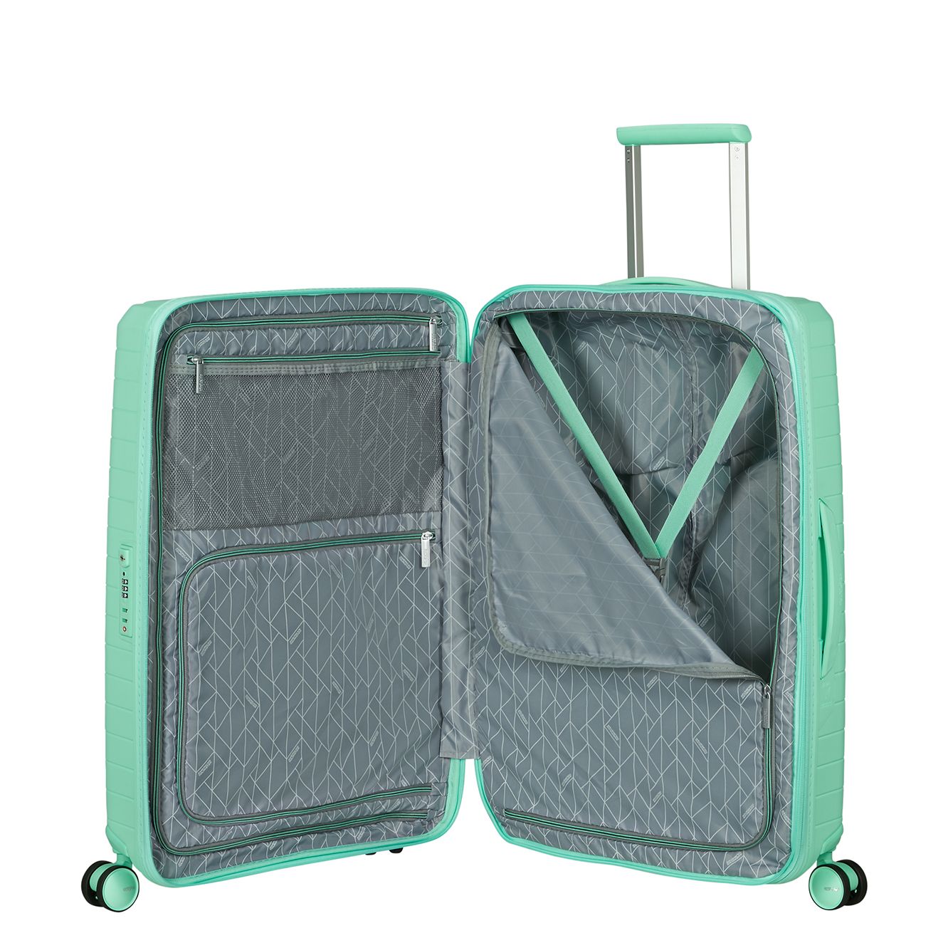 American Tourister FastForward Spinner 68 cm - Uitbreidbaar 67/77 liter - 68x46x26/30 cm - jelly mint