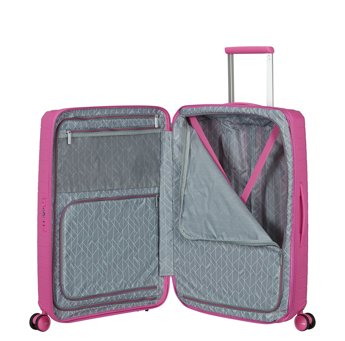 American Tourister FastForward Spinner 68 cm - Uitbreidbaar 67/77 liter - 68x46x26/30 cm - electric fuchsia