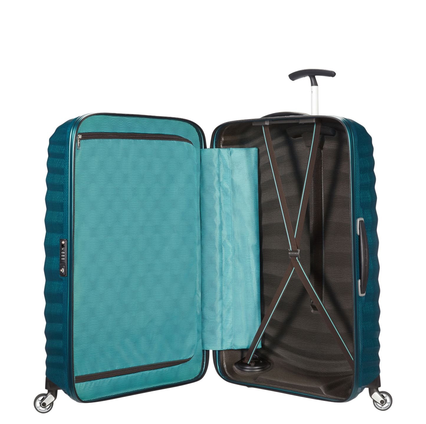 Samsonite Lite-Shock Spinner 75 cm - 98.5 liter - 75x51.5x31 cm - petrol blue