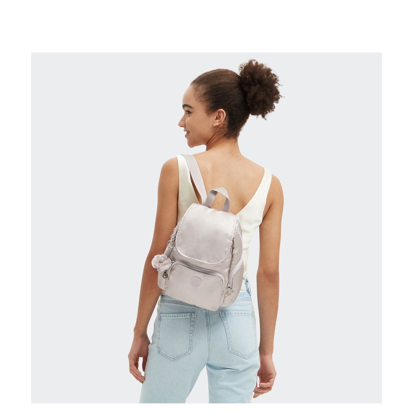 Kipling City Zip S metallic glow