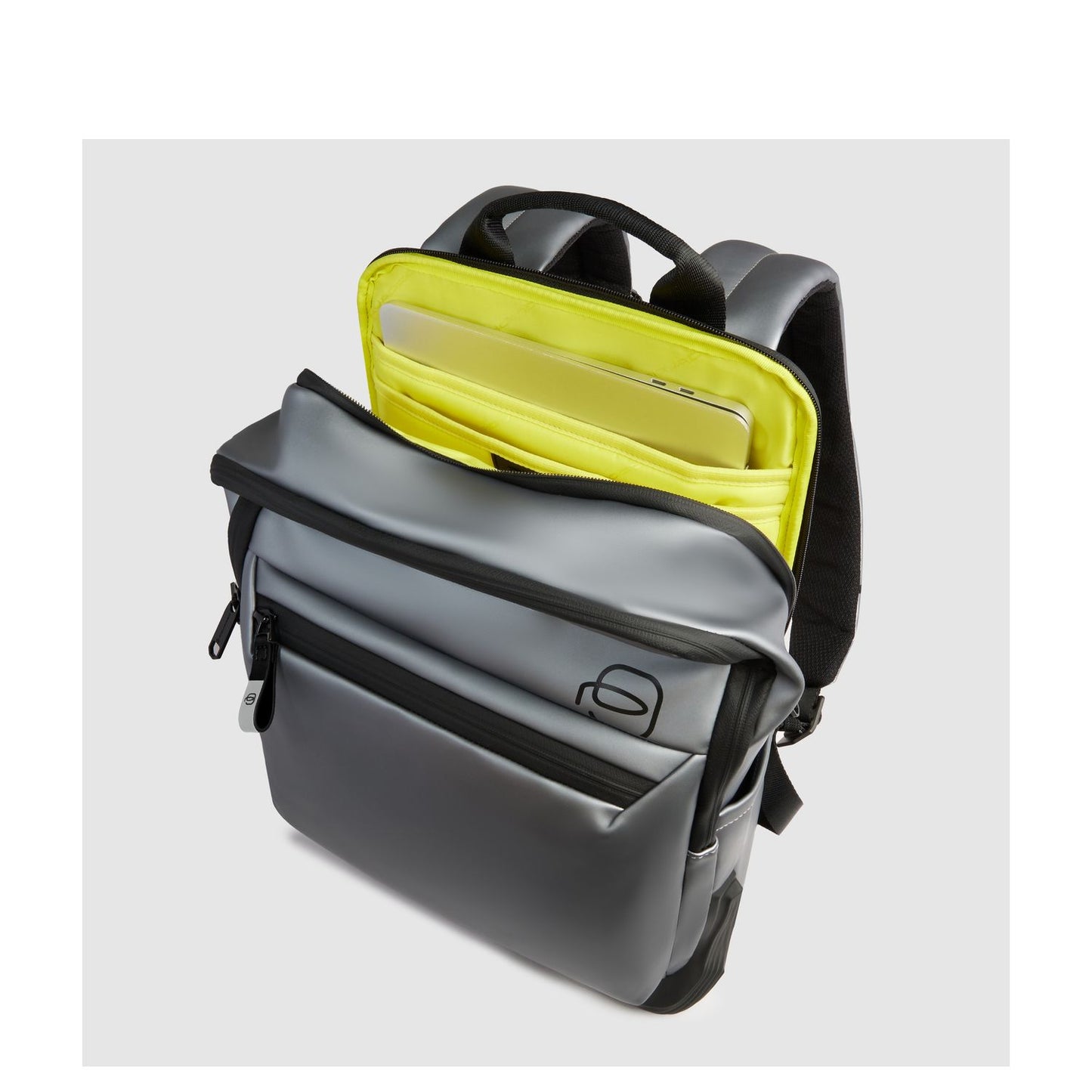 Piquadro Corner Laptop Backpack moro grigio