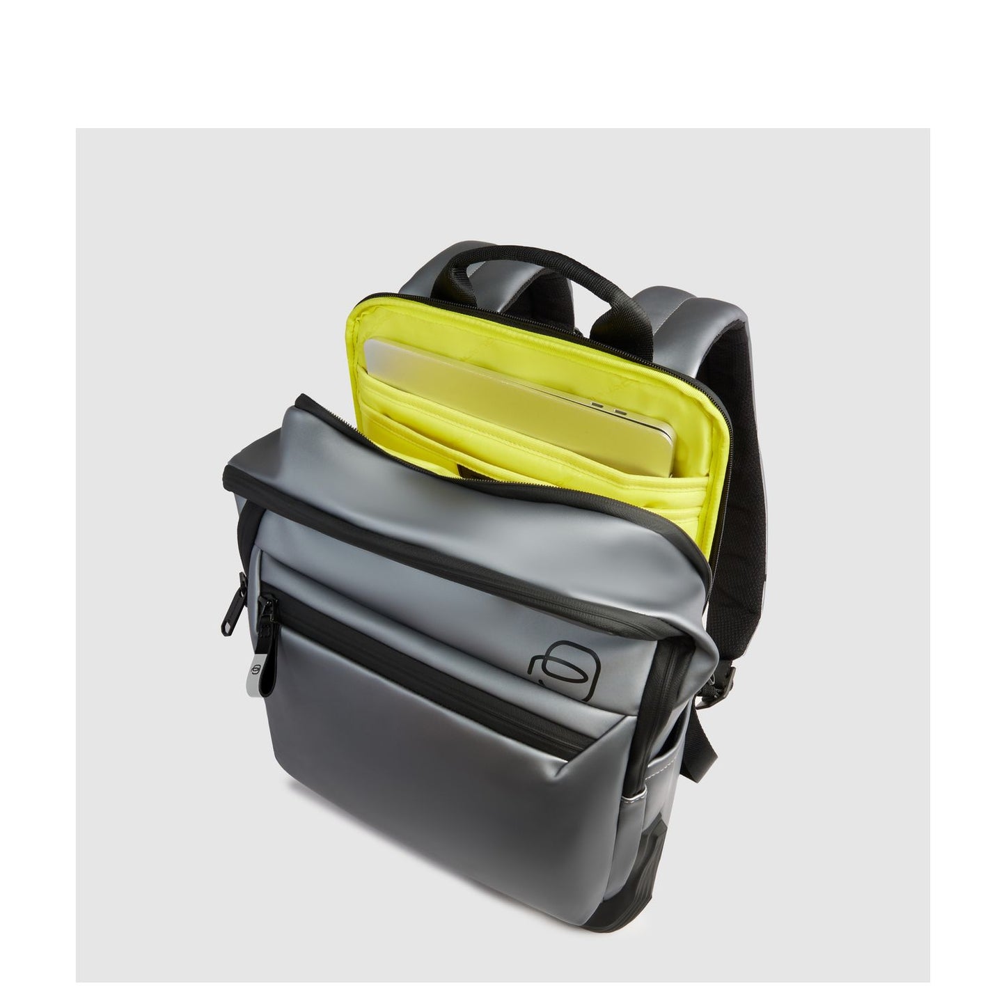 Piquadro Corner Laptop Backpack moro grigio
