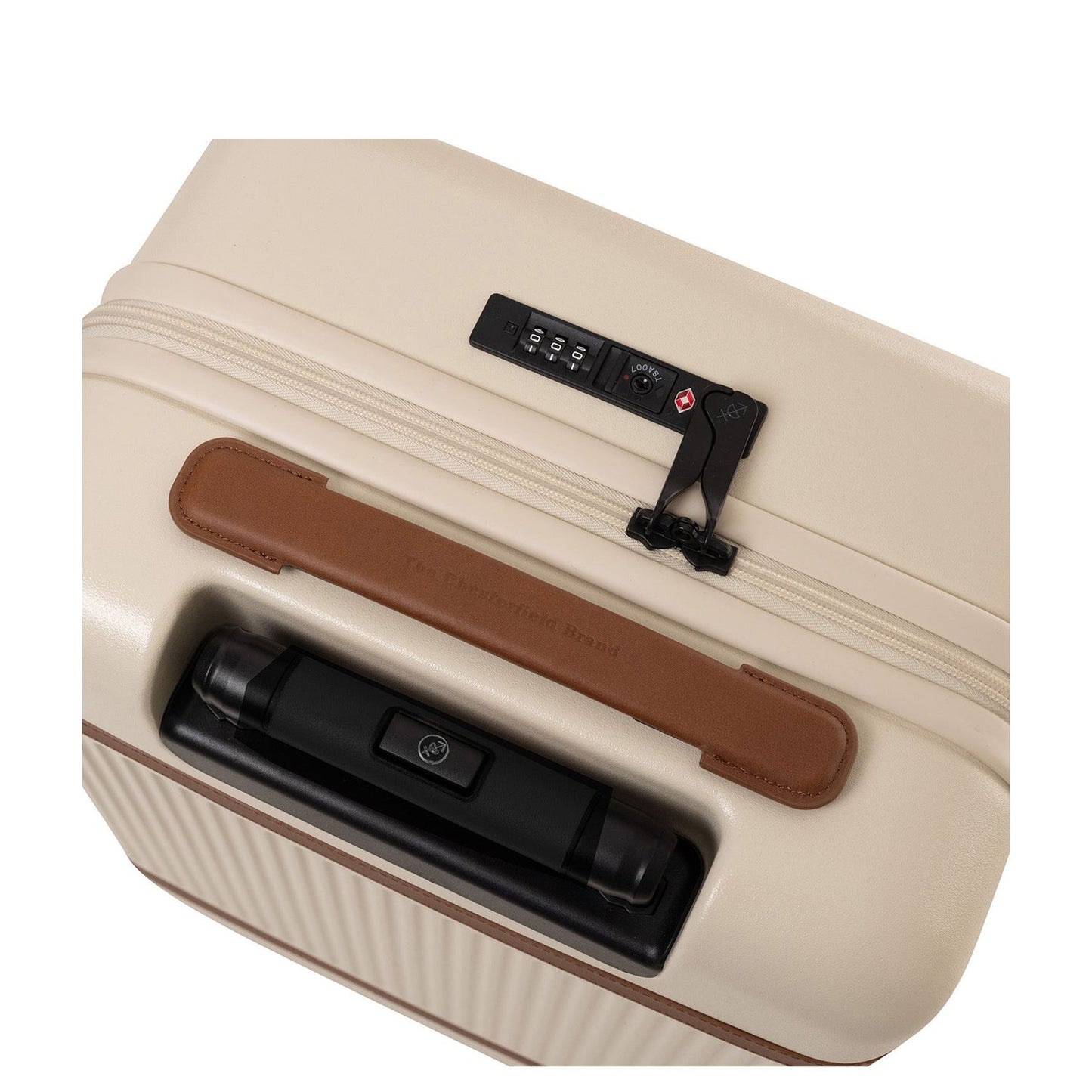 The Chesterfield Brand Zuna Handbagage Spinner 55 cm - 44 liter - 55x36x20 cm - sandy beach