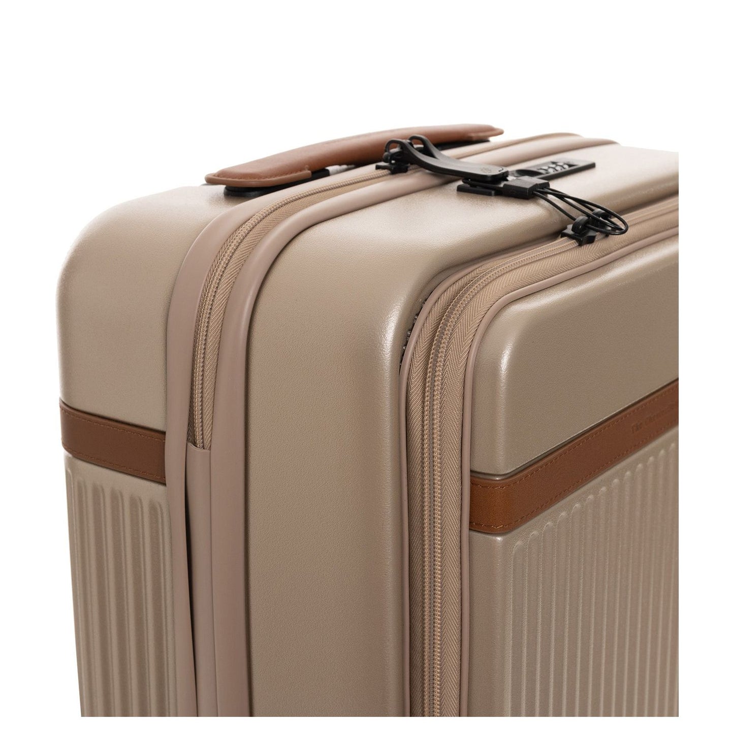 The Chesterfield Brand Zuna Handbagage Spinner 55 cm Laptop Voorvak - 44 liter - 55x36x23 cm - champagne