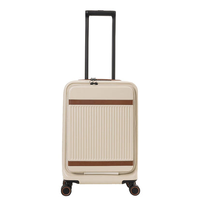 The Chesterfield Brand Zuna Handbagage Spinner 55 cm Laptop Voorvak - 44 liter - 55x36x23 cm - sandy beach