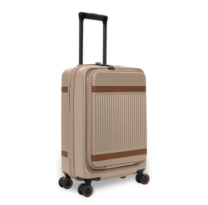 The Chesterfield Brand Zuna Handbagage Spinner 55 cm Laptop Voorvak - 44 liter - 55x36x23 cm - champagne