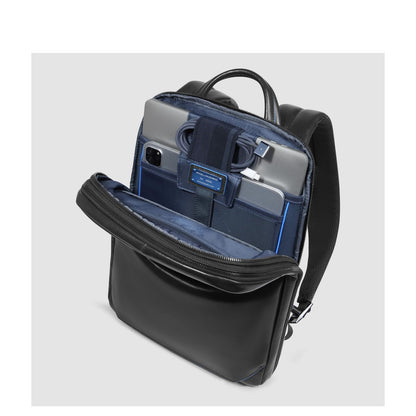 Piquadro Blue Square Laptop Backpack 14"  black