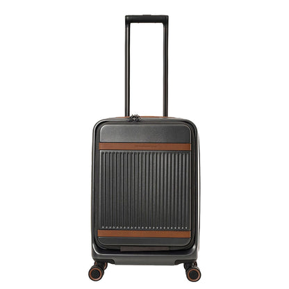 The Chesterfield Brand Zuna Handbagage Spinner 55 cm Laptop Voorvak - 44 liter - 55x36x23 cm - urban graphite