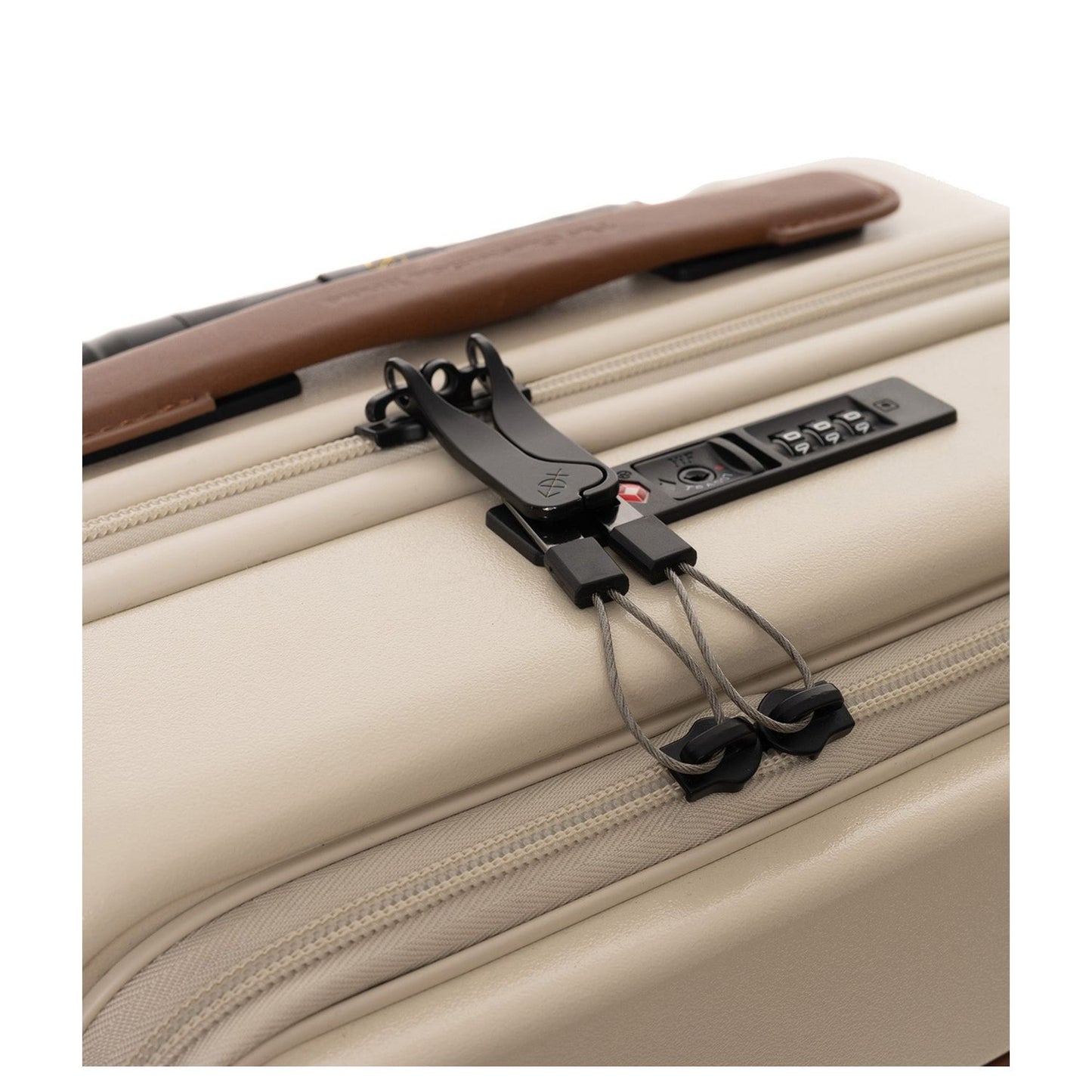 The Chesterfield Brand Zuna Handbagage Spinner 55 cm Laptop Voorvak - 44 liter - 55x36x23 cm - sandy beach