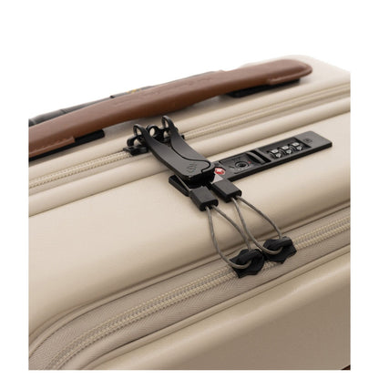 The Chesterfield Brand Zuna Handbagage Spinner 55 cm Laptop Voorvak - 44 liter - 55x36x23 cm - sandy beach