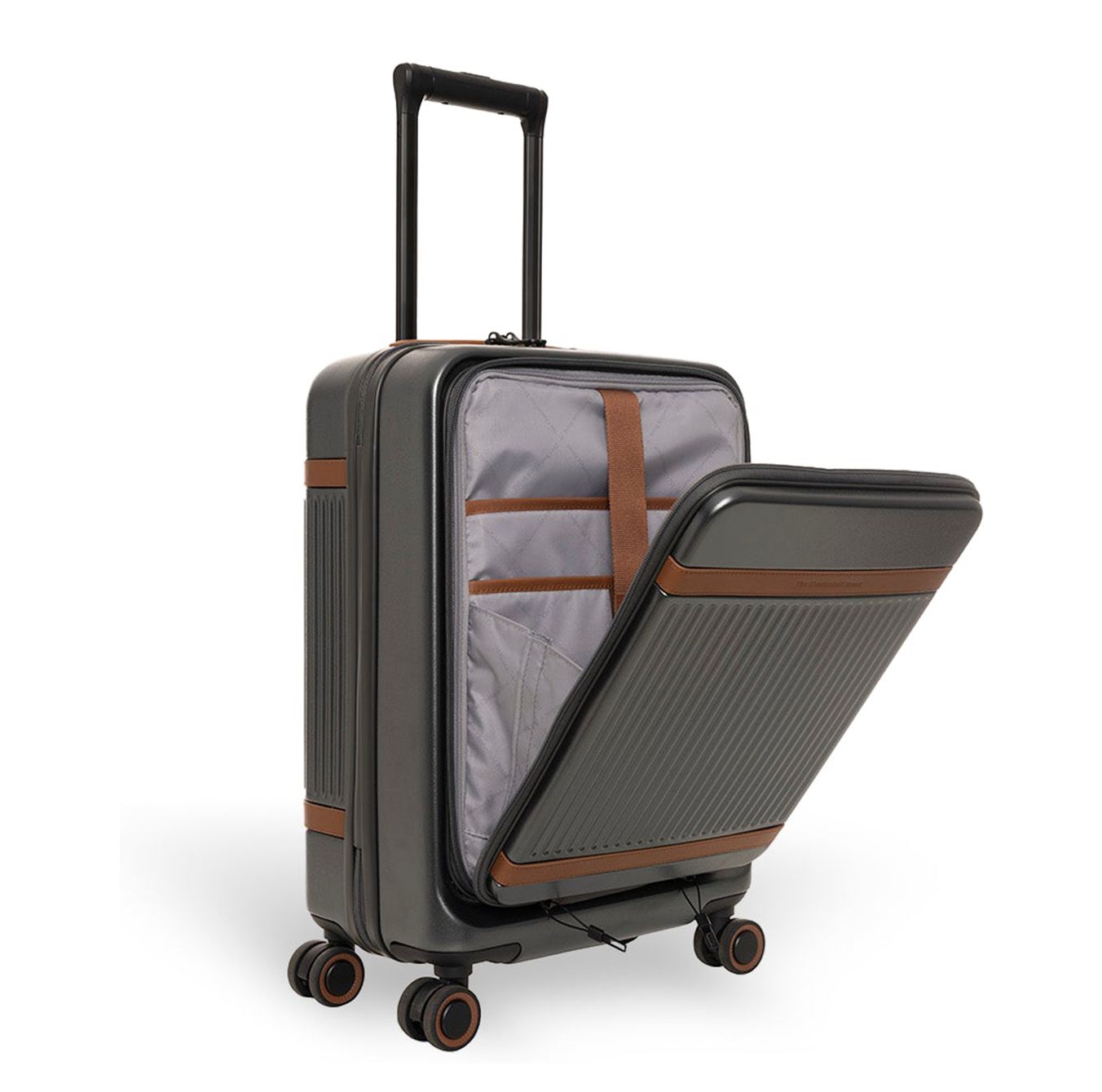 The Chesterfield Brand Zuna Handbagage Spinner 55 cm Laptop Voorvak - 44 liter - 55x36x23 cm - urban graphite